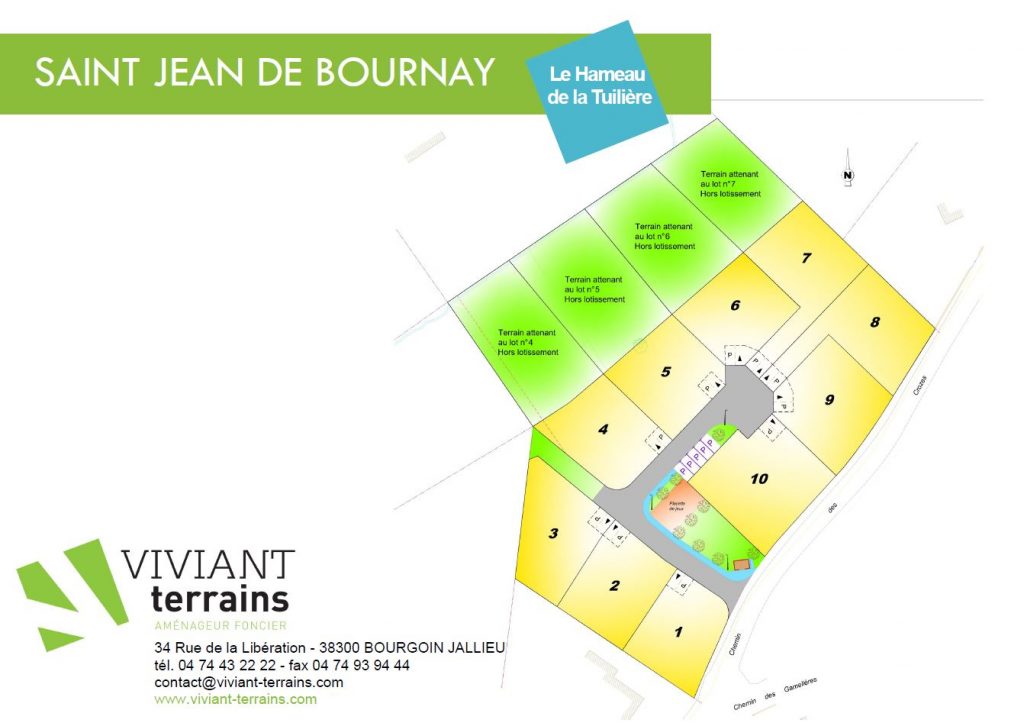 terrain a vendre Saint Jean de Bournay-isere-38-viviant terrains - lots 6 7 - paysage 5