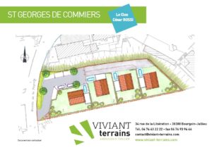terrain grenoble - St Georges de Commiers - Rossi - isere - 38 - Viviant Terrains terrains a batir isère - plan