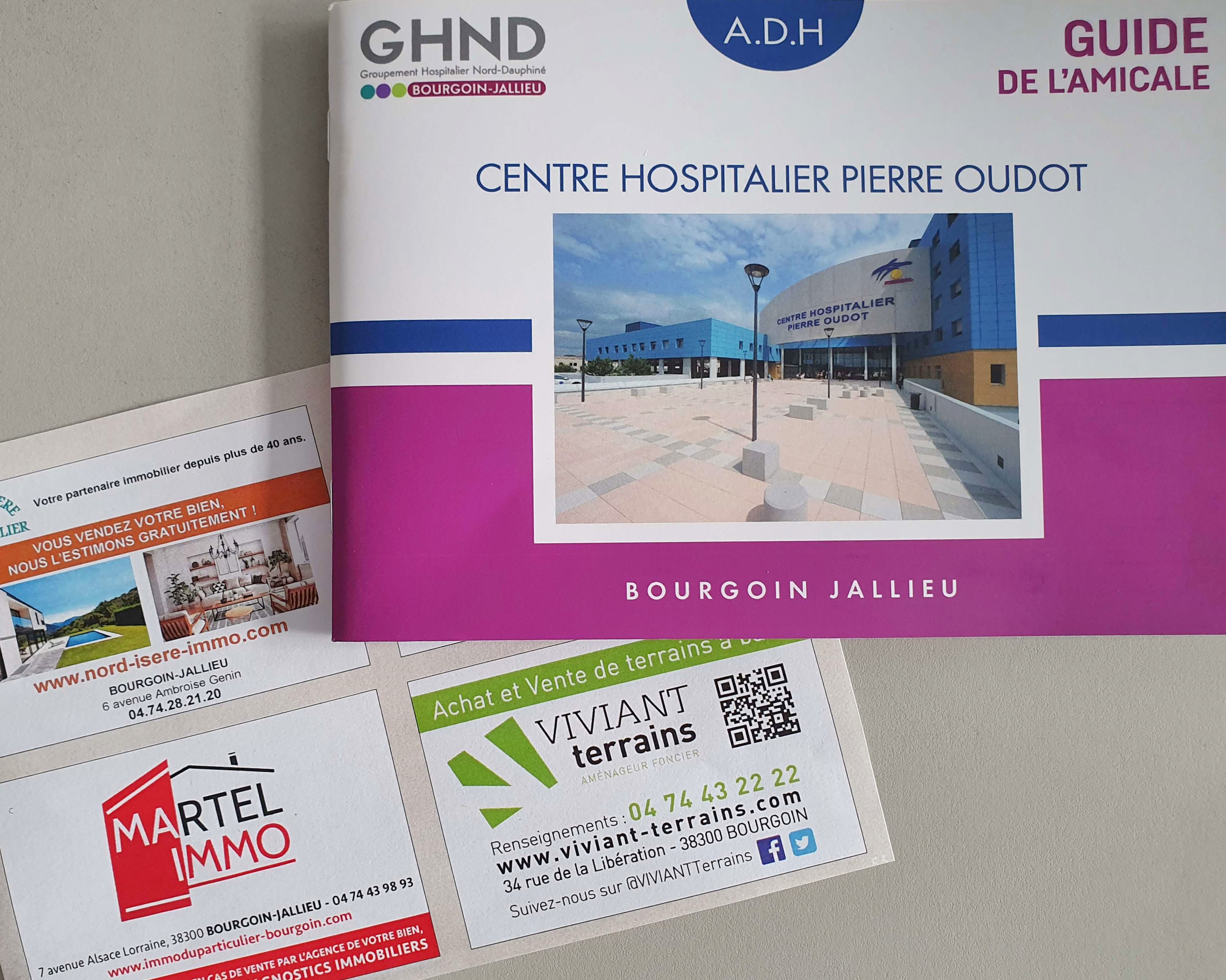 Viviant Terrains guide amicale centre hospitalier Pierre Oudot Bourgoin Jallieu