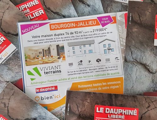 VIVIANT Terrains est dans « Dauphiné Libéré Immobilier » et « Mag’Ville » ce mois de mars