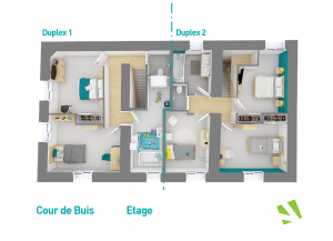 maison bourgoin jallieu_ maison a bourgoin jallieu_isere 38 _ viviant terrains_plan R+1