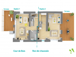 maison bourgoin jallieu_ maison a bourgoin jallieu_isere 38 _ viviant terrains_plan RDC