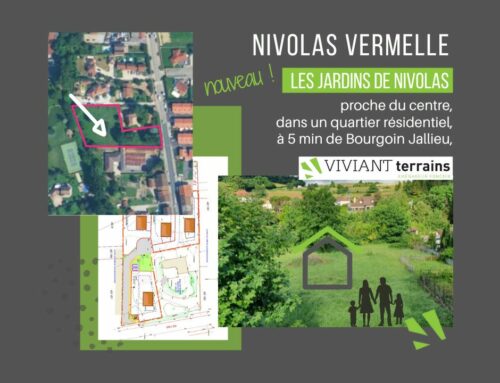 Nouveau à Nivolas – Terrains à bâtir à 5 min de Bourgoin