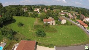 terrain serezin de la tour_terrain a batir_bourgoin jallieu_4 lots village_viviant terrains_vue aerienne 3