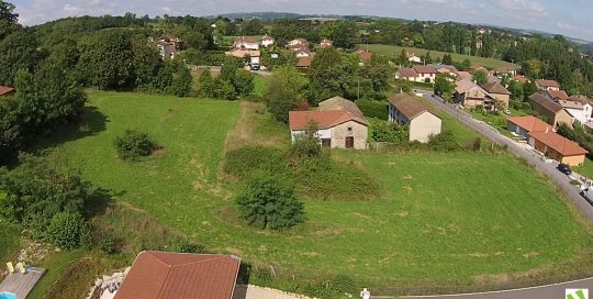 terrain serezin de la tour_terrain a batir_bourgoin jallieu_4 lots village_viviant terrains_vue aerienne 3