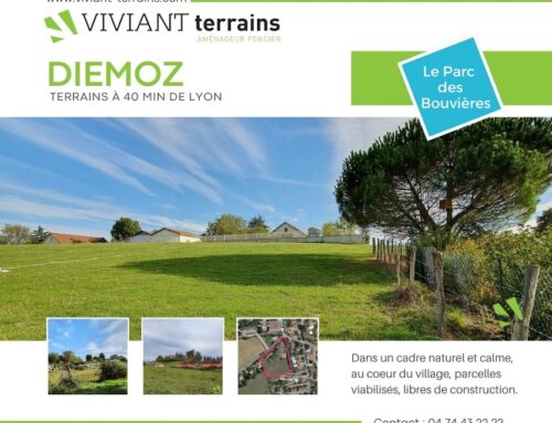 Diémoz – Le Parc des Bouvières – 2ème tranche à 40 min de Lyon