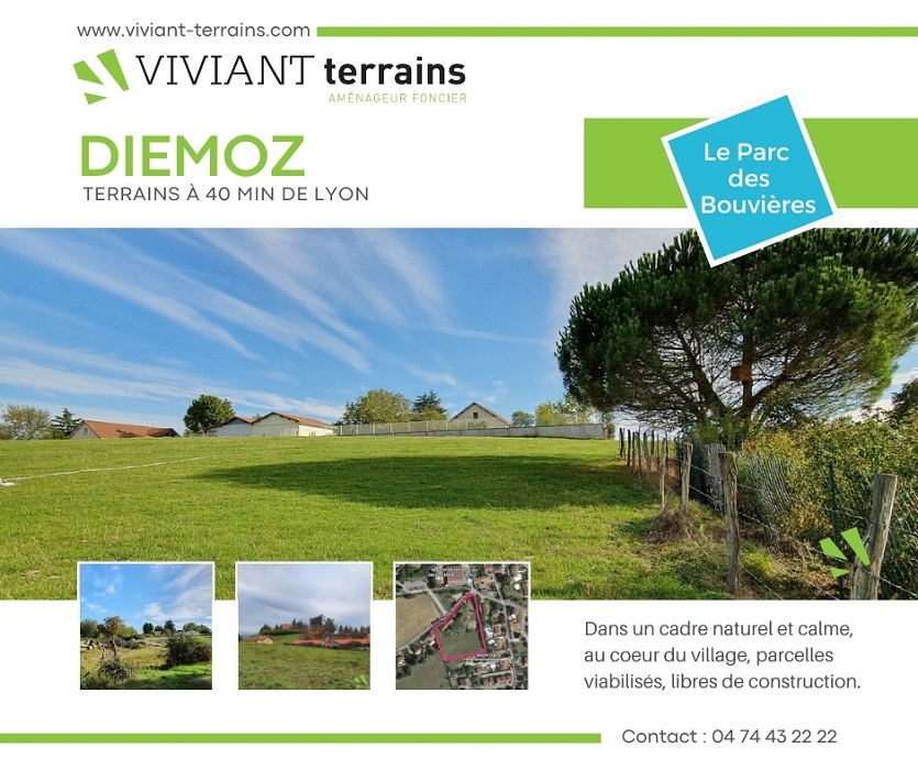 vente terrain proche lyon - terrain a batir - isere 38 - diemoz - Bouvieres - viviant terrains - 2024 02