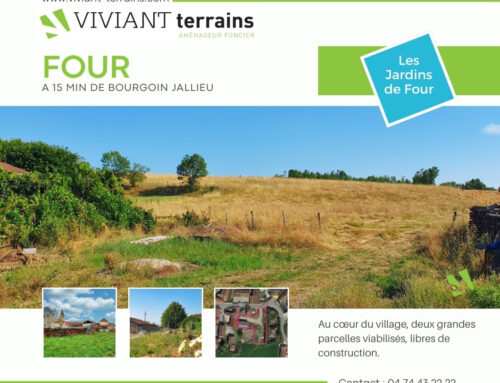 Four – Terrains à bâtir à 15 min de Bourgoin