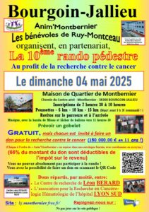 rando contre le cancer - anim montbernier - viviant terrains - Mai 2025 - flyer 1