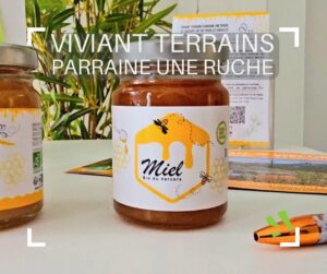 Pot de miel parrainage abeilles 2025 – VT, Bourgoin-Jallieu, Isère