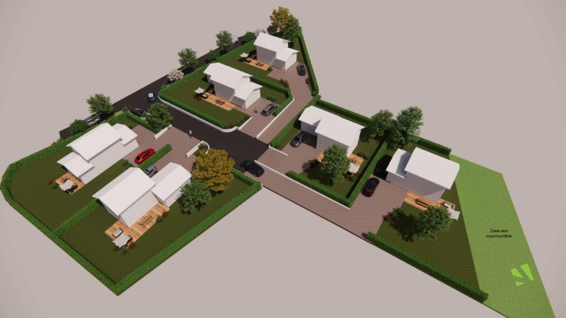 terrain vienne-cote-d'arey -plan-3D-lotissement-viviant-terrains