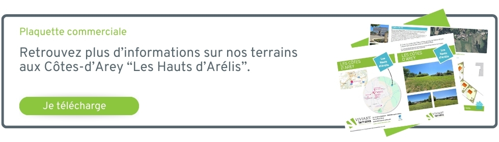 Plaquette à télécharger des terrains à bâtir aux Côtes-d’Arey proche de Vienne - Les Hauts d’Arélis